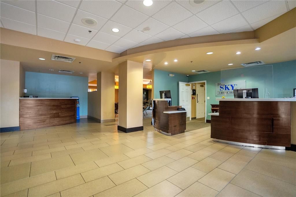 Front desk lobby