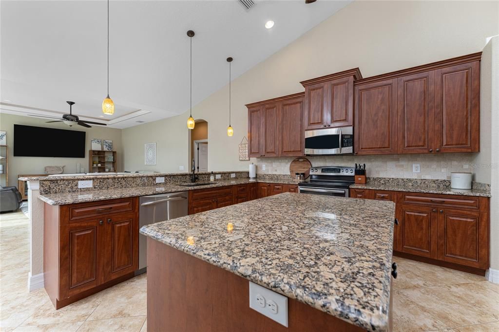 Kitchen with island