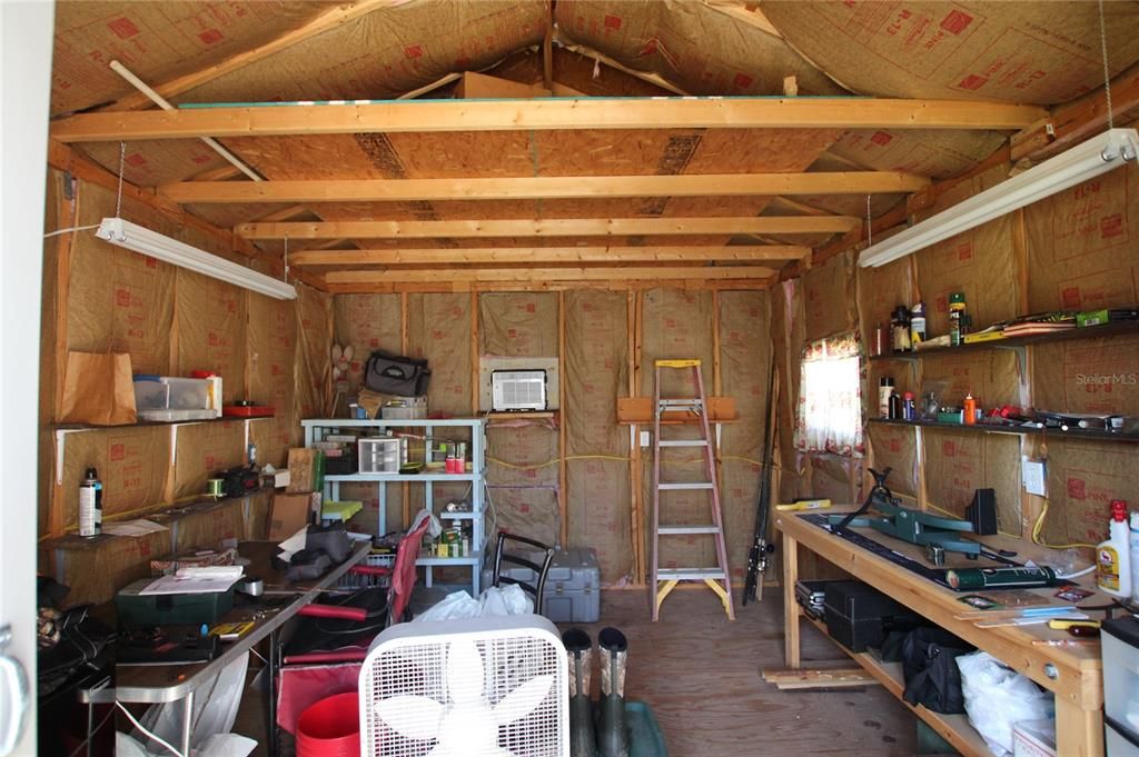 Inside Shed