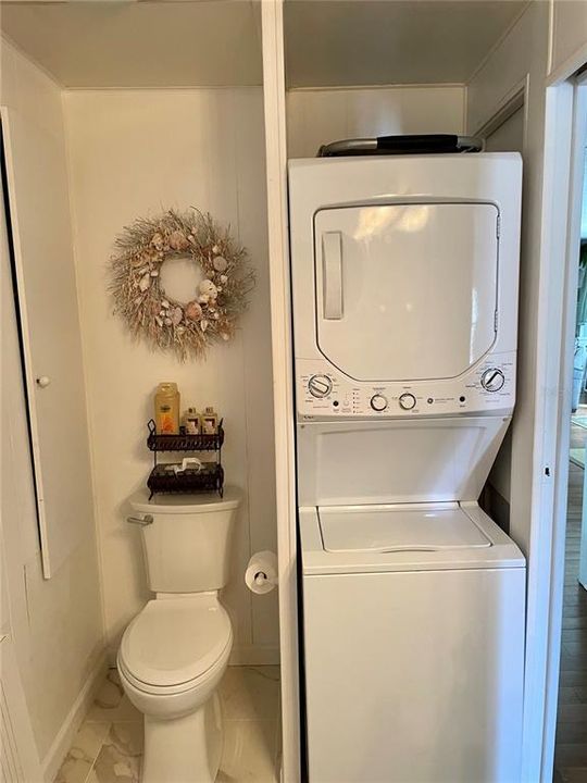 Primary Bathroom with washer/dryer