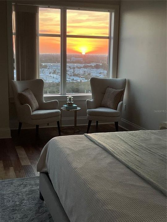 Sunset View from the Owner's Bedroom