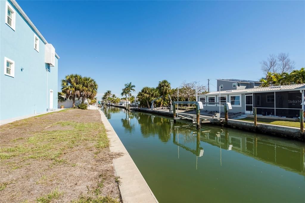 Canal and Backyard View