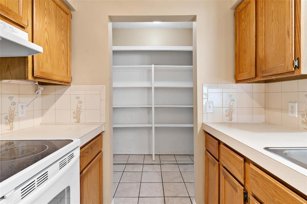 Kitchen with Walk-in Pantry