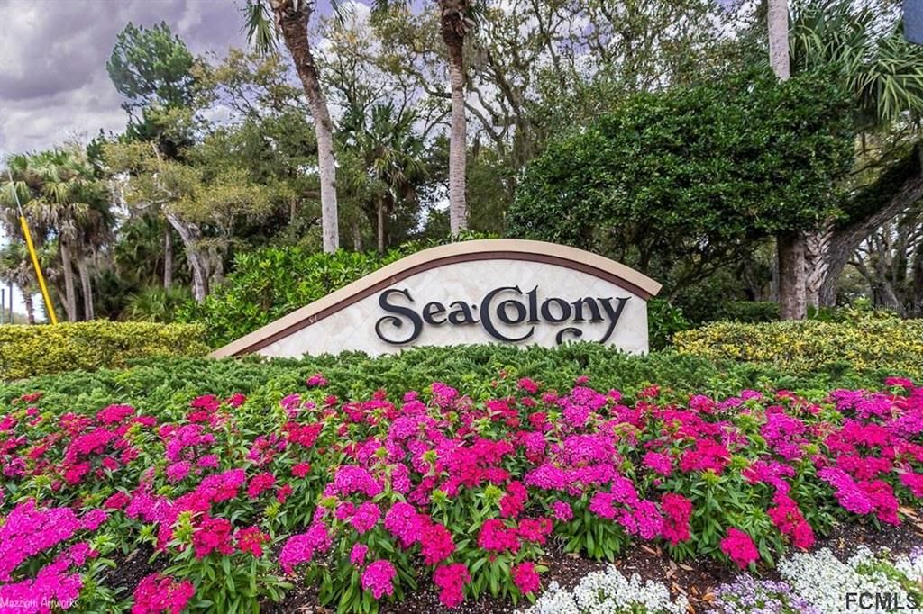 Sea Colony Sign as you enter