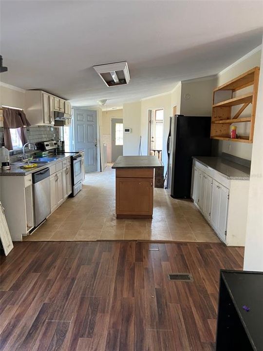 Kitchen from dining room