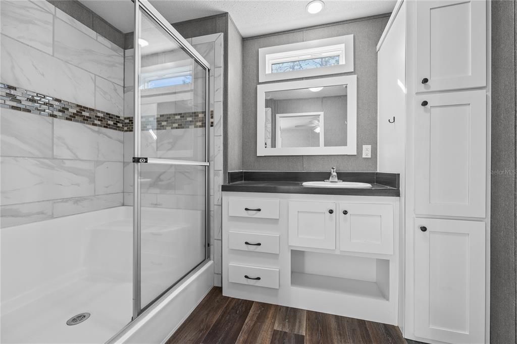 Master bath with tons of storage