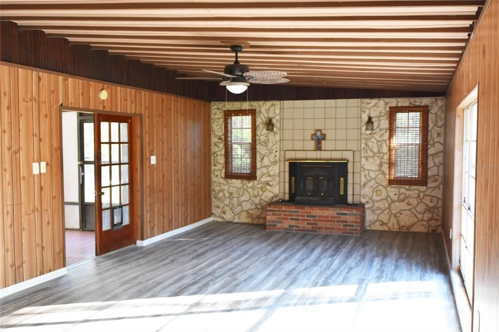 Living Room facing fireplace