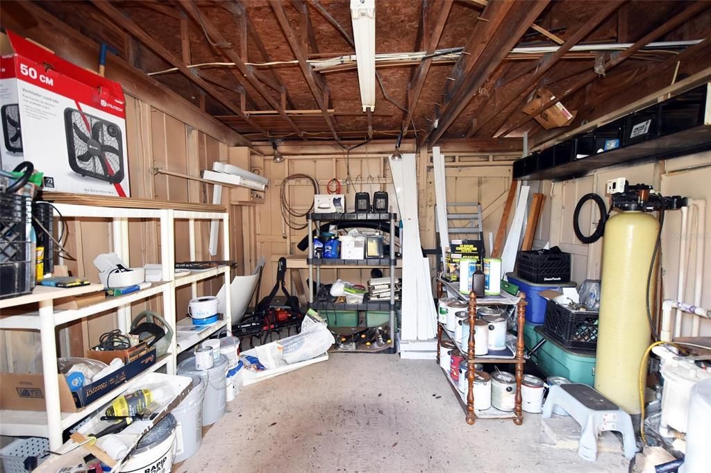 Shed interior