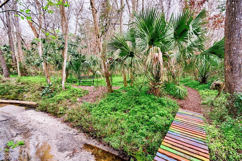 Rainbow bridge across the creek (Also apart of sellers property)