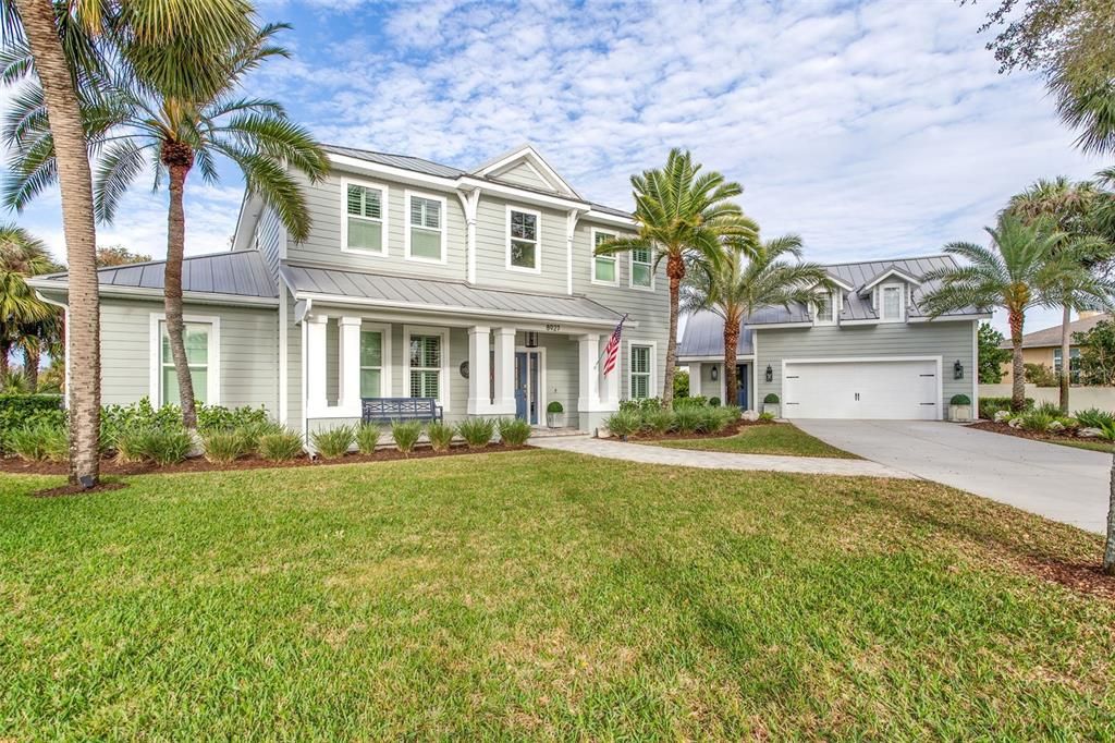 Great Curb Appeal with Key West Architecture and a Detached Garage