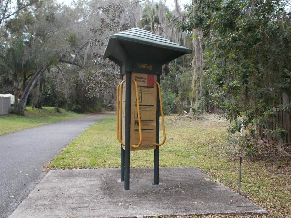 Exercise Station on the Trail
