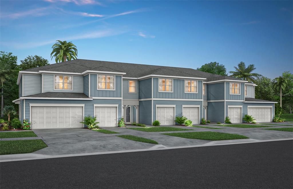 Coastal Exterior Design. Artistic rendering for this new construction home. Pictures are for illustrative purposes only. Elevations, colors and options may vary.