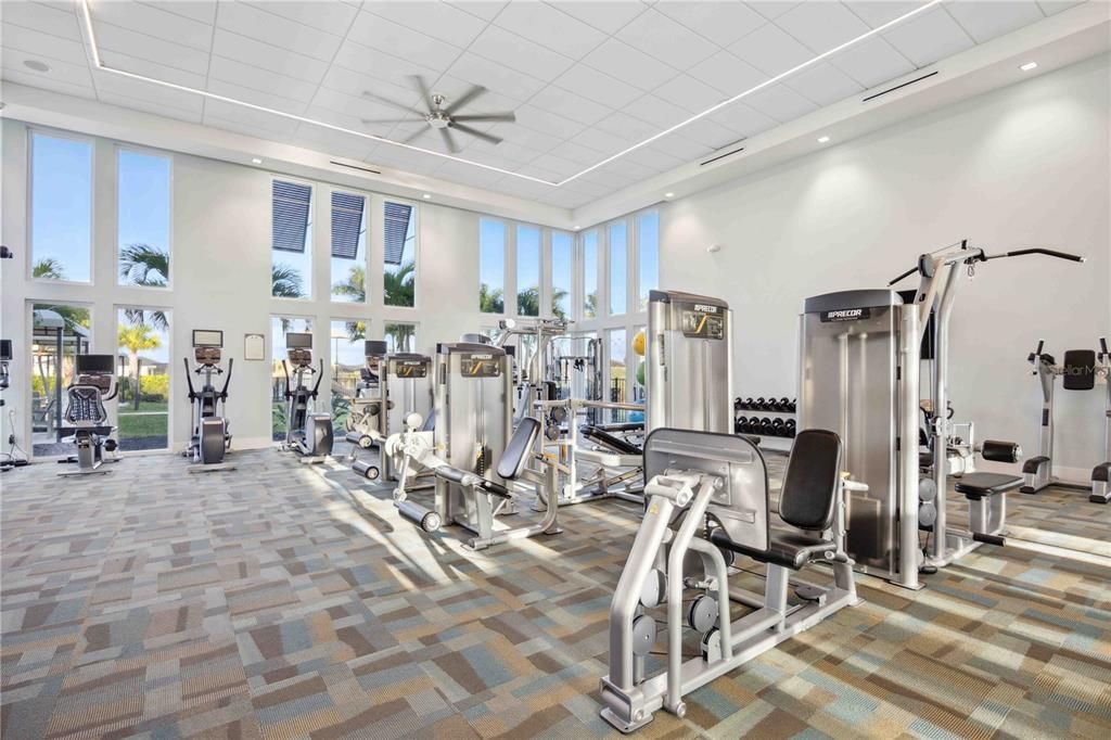 Huge fitness center
