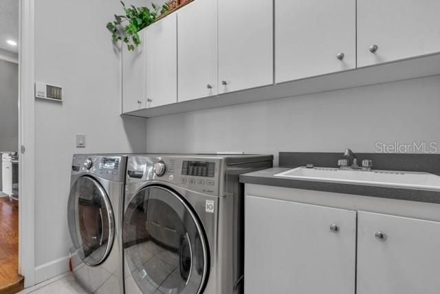 laundry room goes out to garage