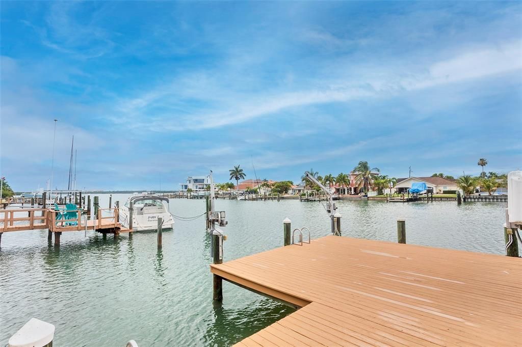 View of intracoastal from the oversized dock