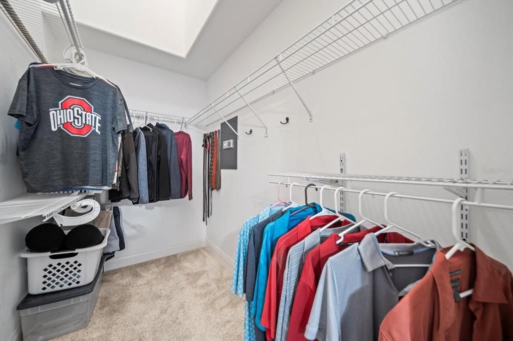 Master walk-in closet