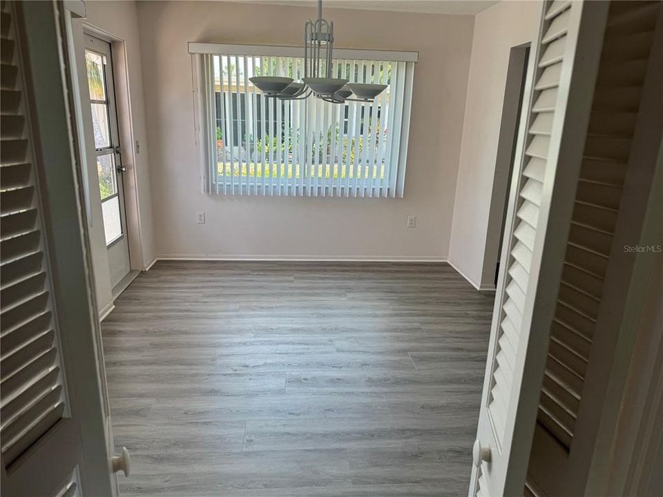 View of Dining area off the kitchen. Adjoins the LR.