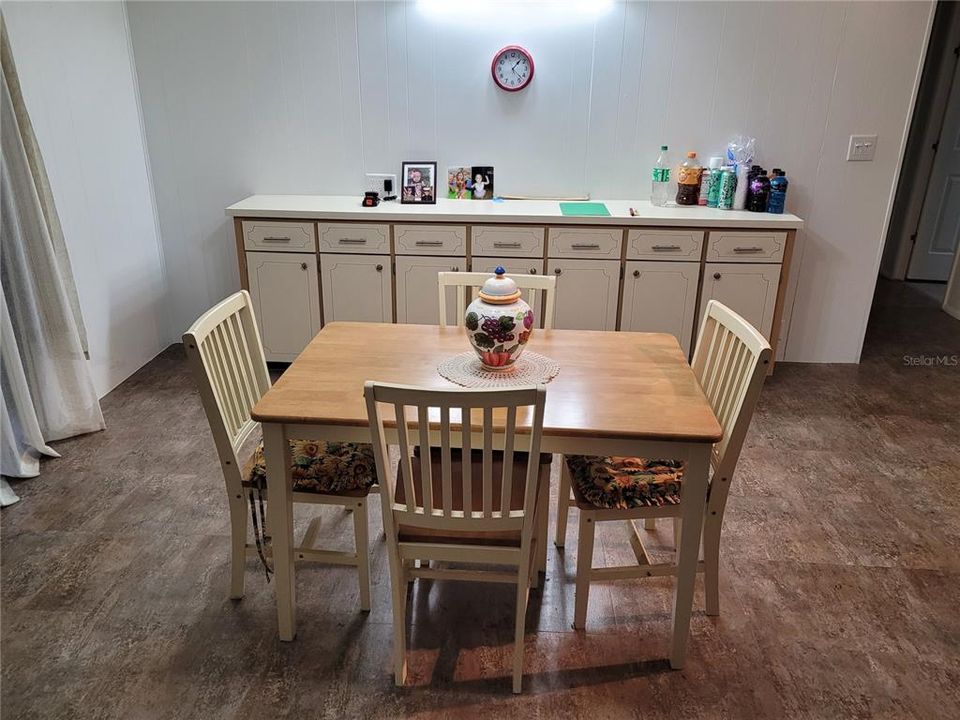 Dining Room with Built-in Buffet