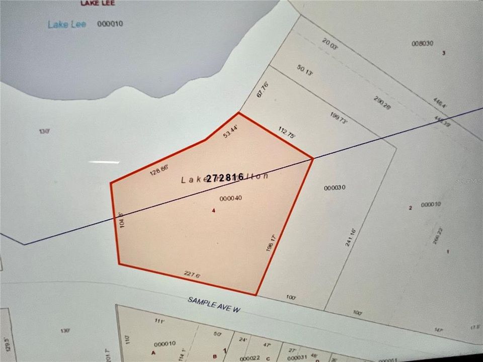 VIEW OF LOT SIZE/DIMENSIONS. FROM POLKPA.ORG