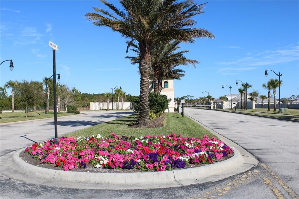 Beautiful community entrance