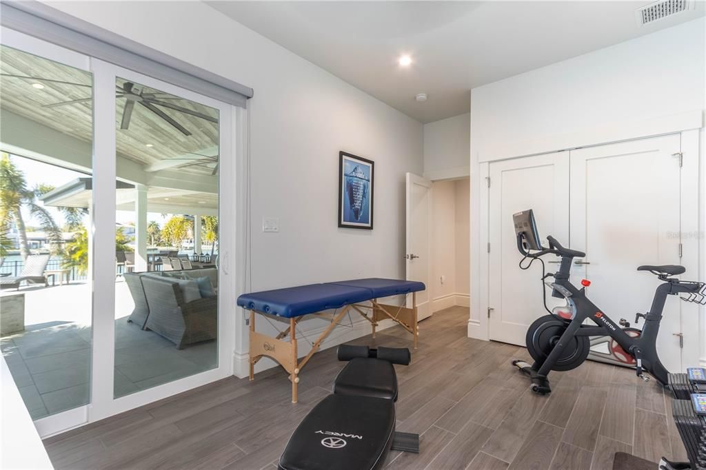 Bedroom 5- used as a workout room