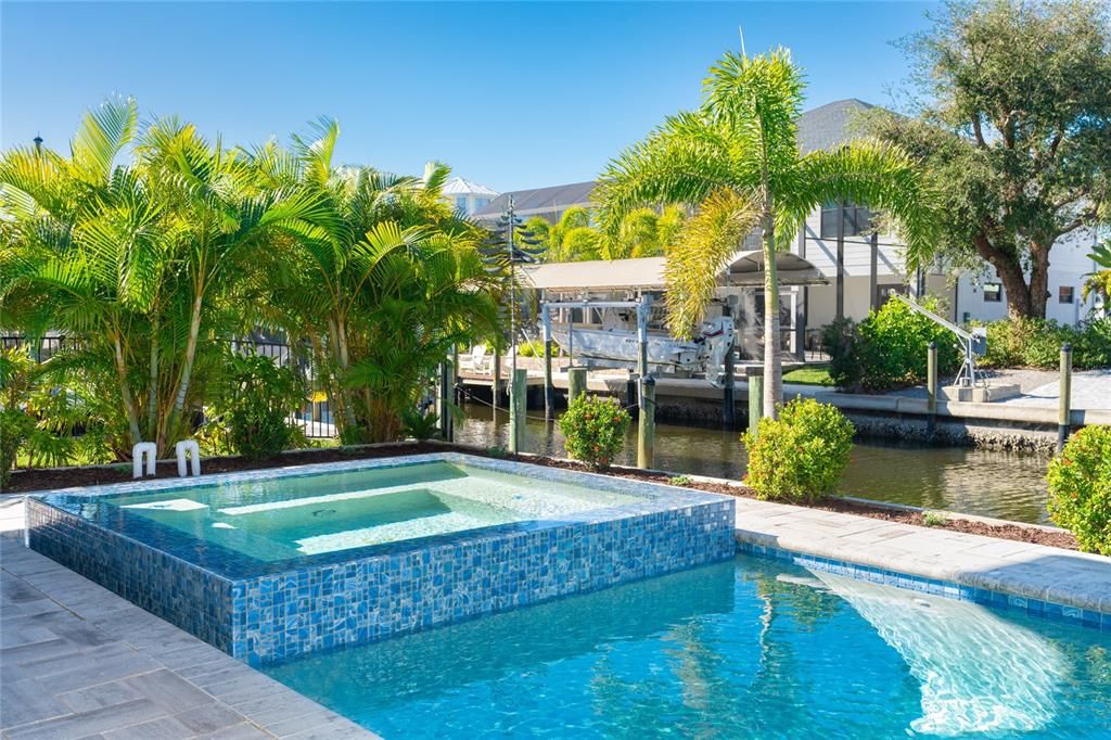 Spa overlooking canal