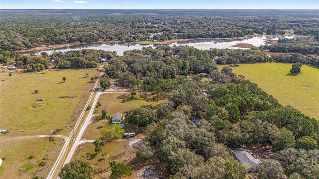 View of Long Lake east of the property