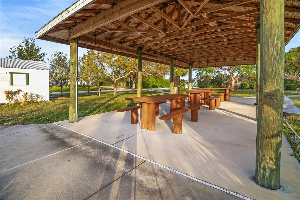 THIS PAVILLION IS PART OF THE LEARNING GARDEN. THIS PARK AREA IS PERFECT FOR GATHERINGS