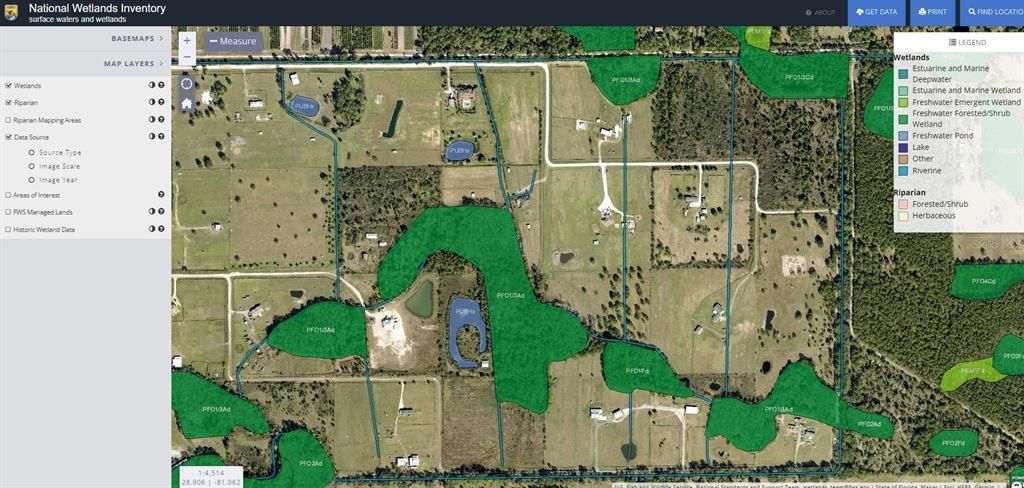 Aerial Wetland Data - Not in Wetlands