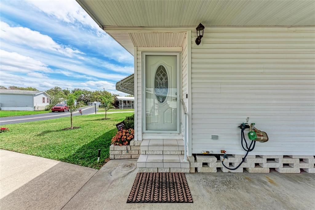 Covered Front Entry.