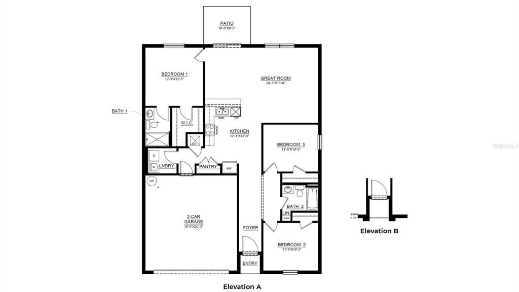 Active With Contract: $262,990 (3 beds, 2 baths, 1408 Square Feet)