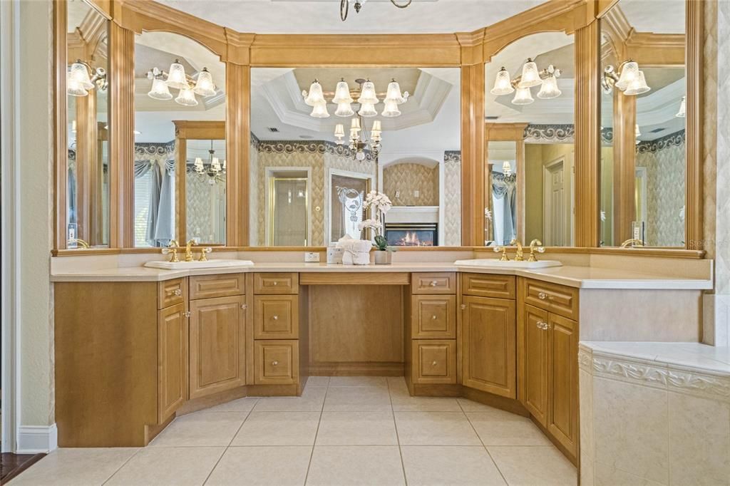 Custom Vanity with Dual Sinks