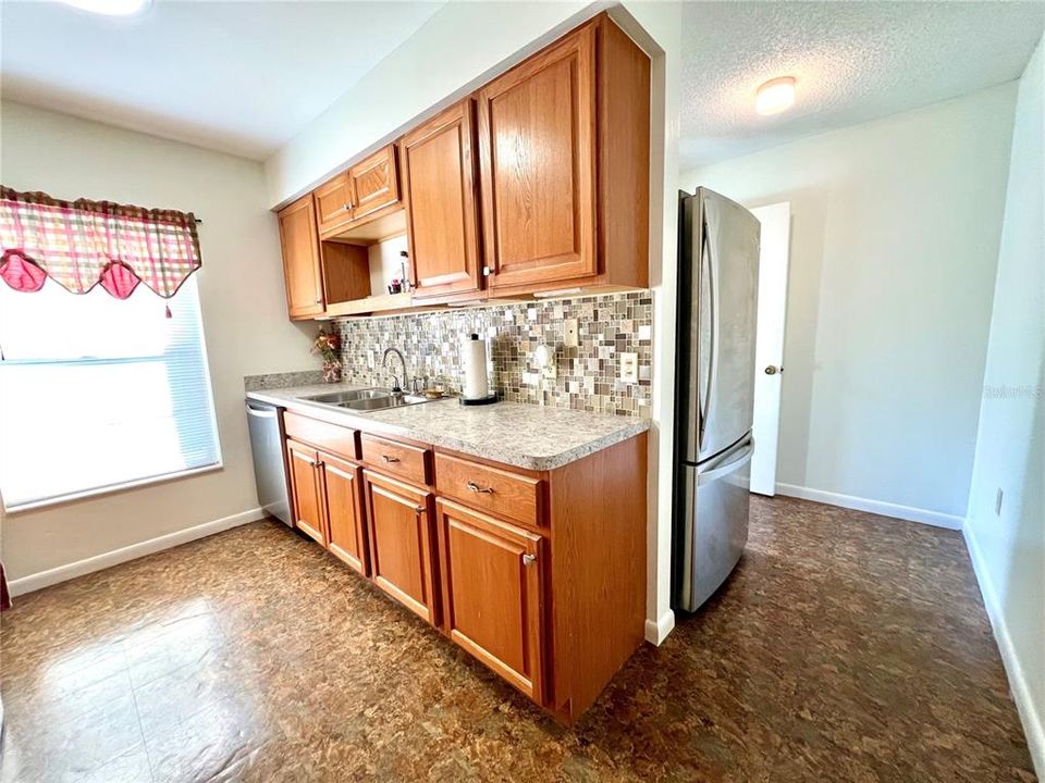 updated galley style kitchen