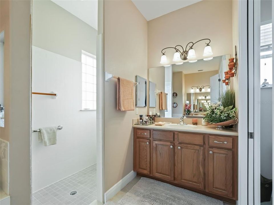 Primary Bath with double counters and sinks