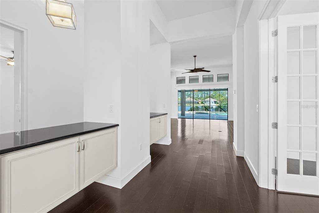 High Ceiling & Wood Floors