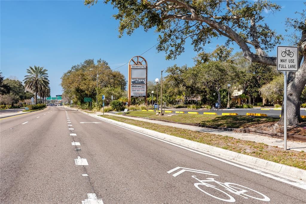 Street Signage Along E-Bay Dr