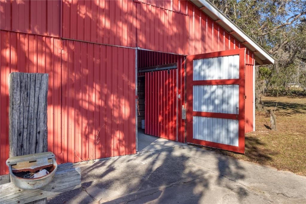 Red Barn Front View