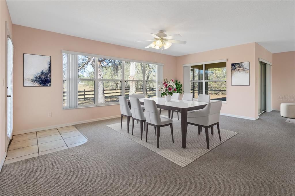 Dining Room Virtually Staged