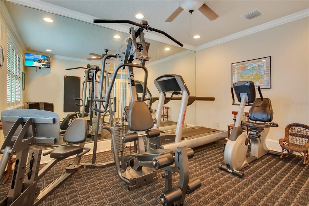 Nursery, office, or 6th bedroom, used as exercise room