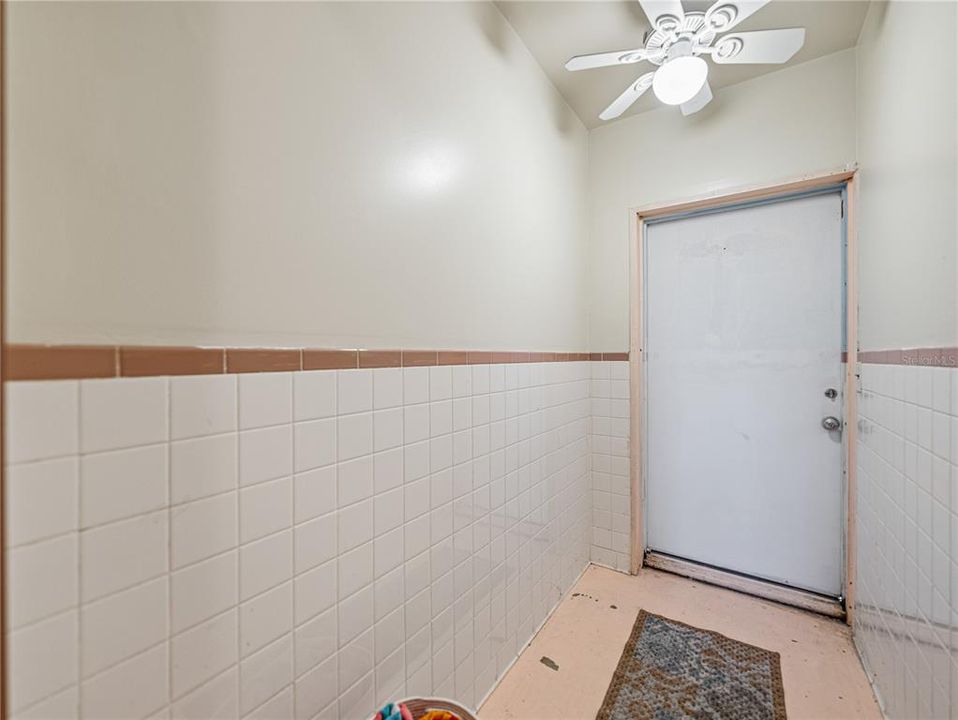 This is the "changing" room off the pool.  Can be accessed either at the pool or off the hallway in the house.