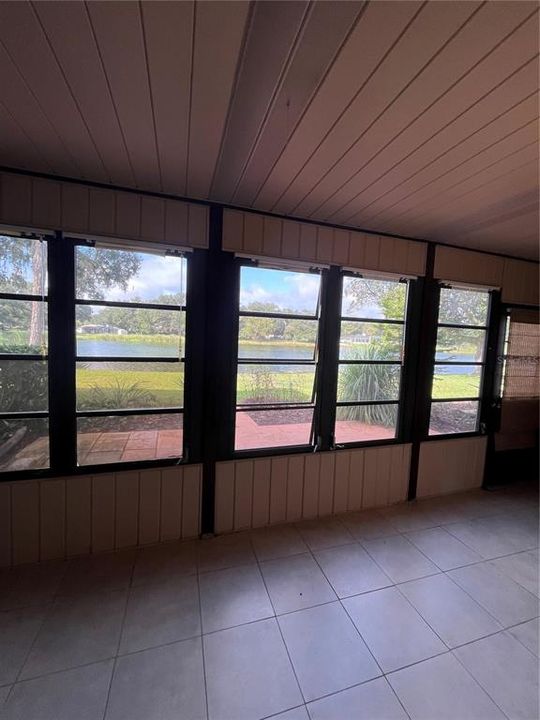 Spacious porch overlooking Lake Sparkle