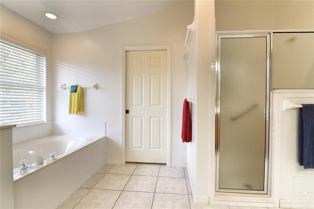 plus separate shower stall