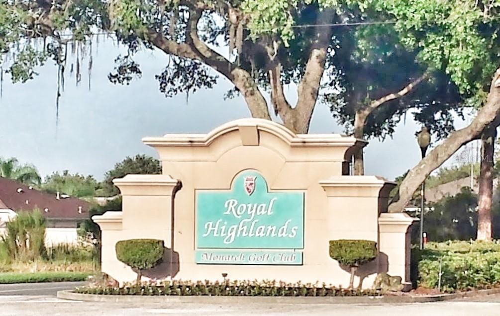 Royal Highlands Main Entrance
