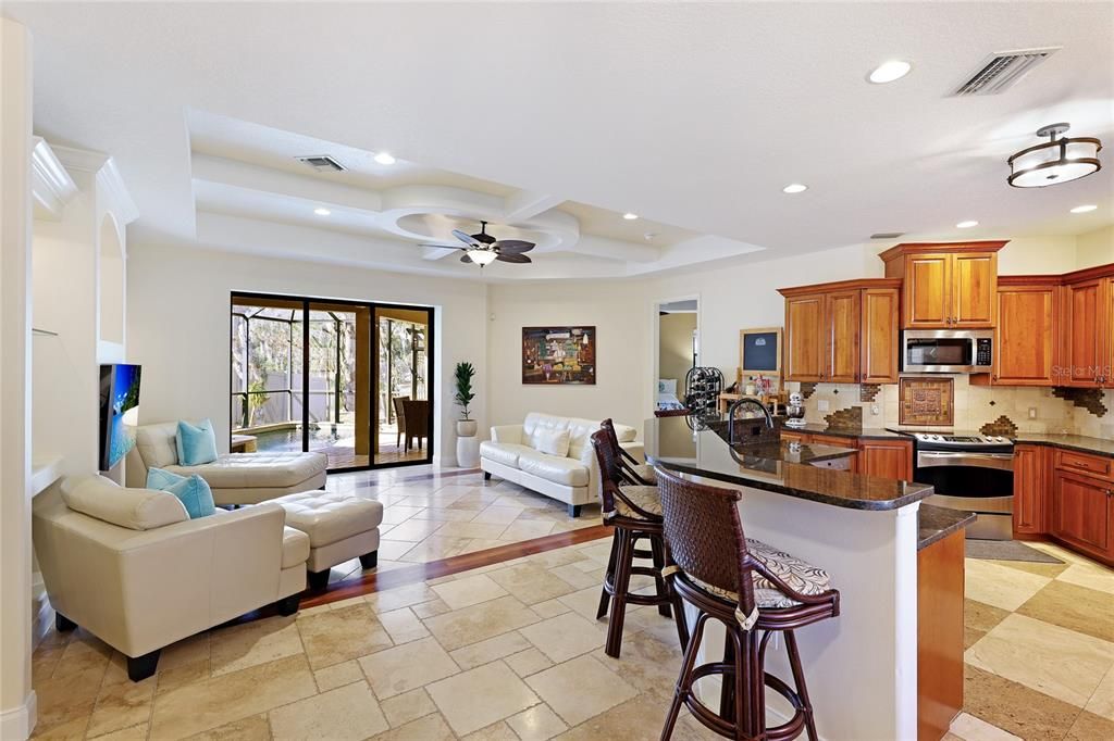 Open Floor Plan Kitchen and Great Room perfect for entertaining and Holidays.