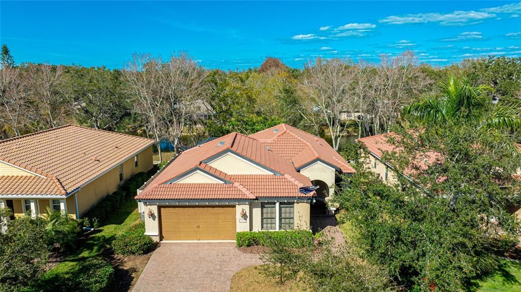 Elevated view of the home.