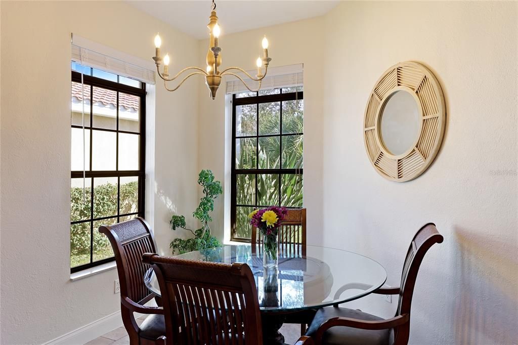 Eat in Kitchen space with 2 windows and abundant light.