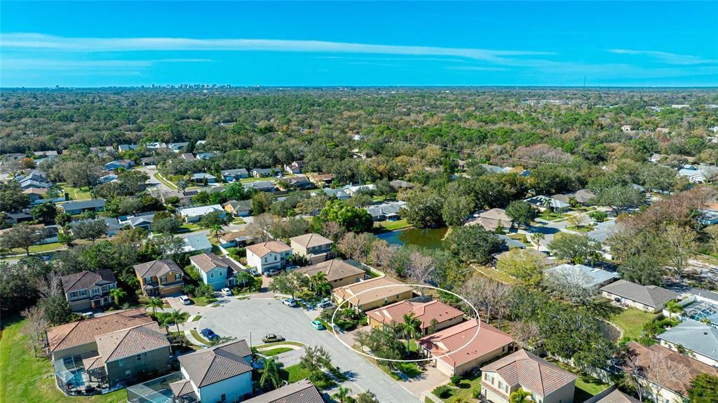 Private Cul-de-sac street with other beautiful well maintained homes