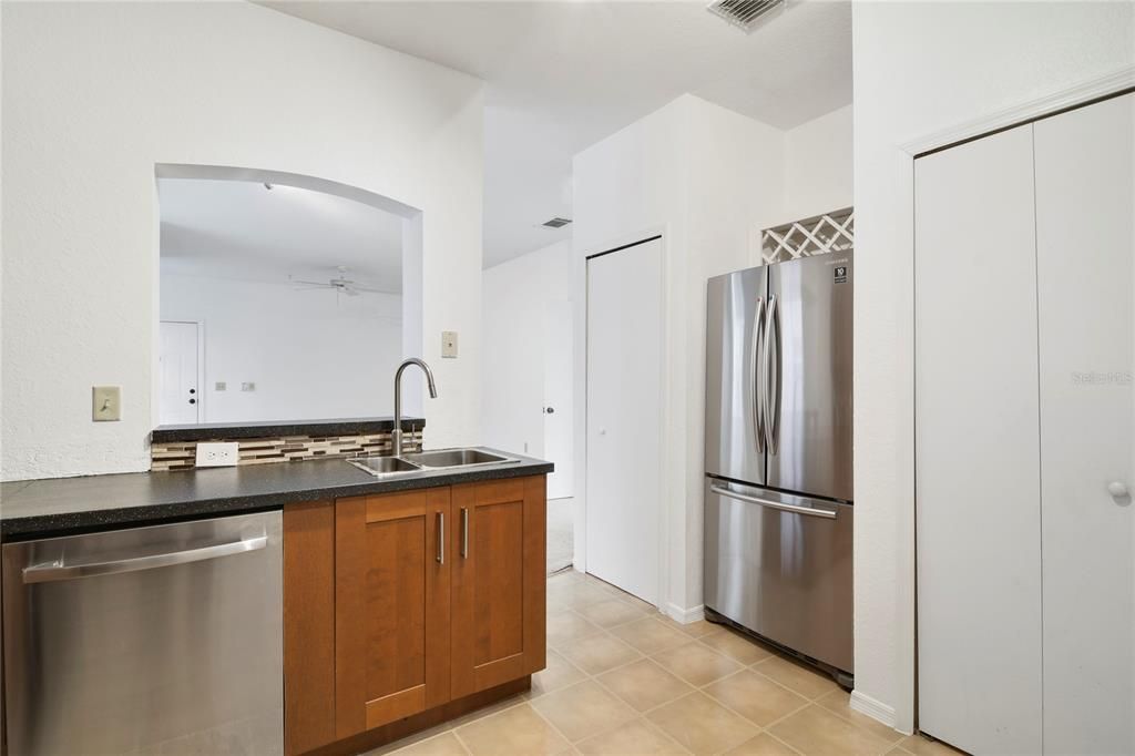 Check out the Stainless Steel appliances and full pantry closet ideal for stocking up and staycations!