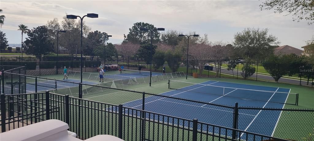 TENNIS AND PICKLE BALL COURTS