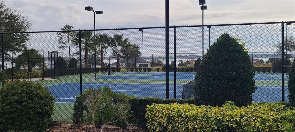 BASKETBALL AND TENNIS COURTS